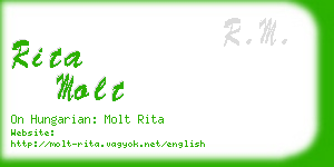 rita molt business card